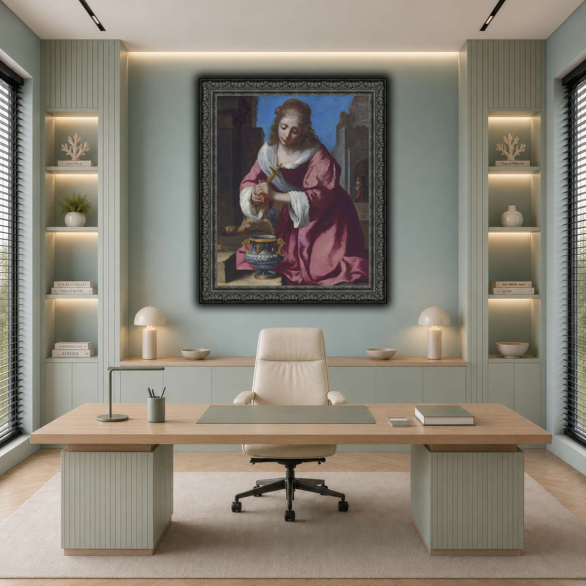 SaintPraxedisJohannesVermeerPainting cool-office