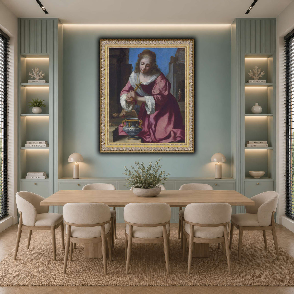 SaintPraxedisJohannesVermeerPainting cool-dining