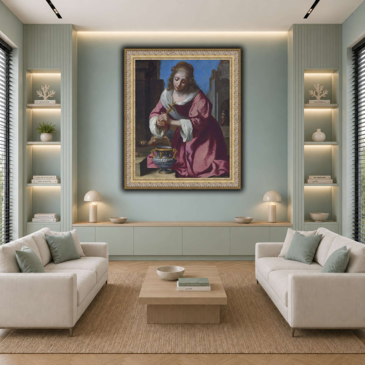 SaintPraxedisJohannesVermeerPainting cool-living room