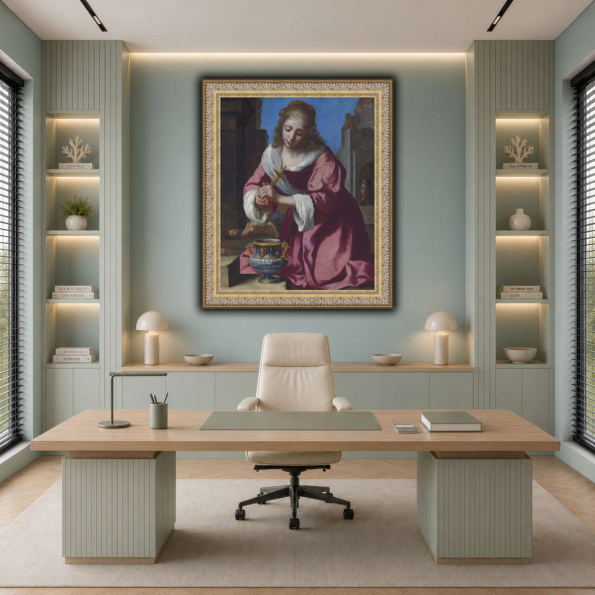 SaintPraxedisJohannesVermeerPainting cool-office