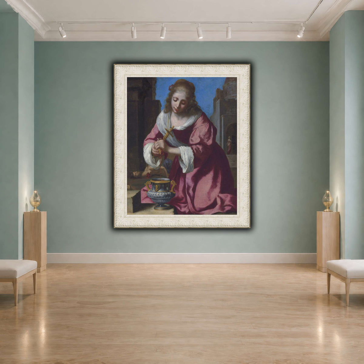SaintPraxedisJohannesVermeerPainting cool-agallery