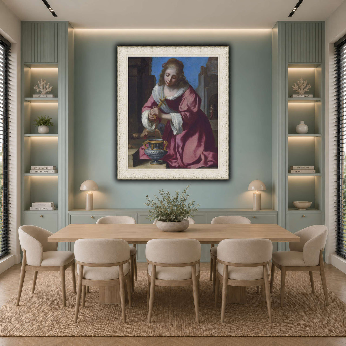 SaintPraxedisJohannesVermeerPainting cool-dining
