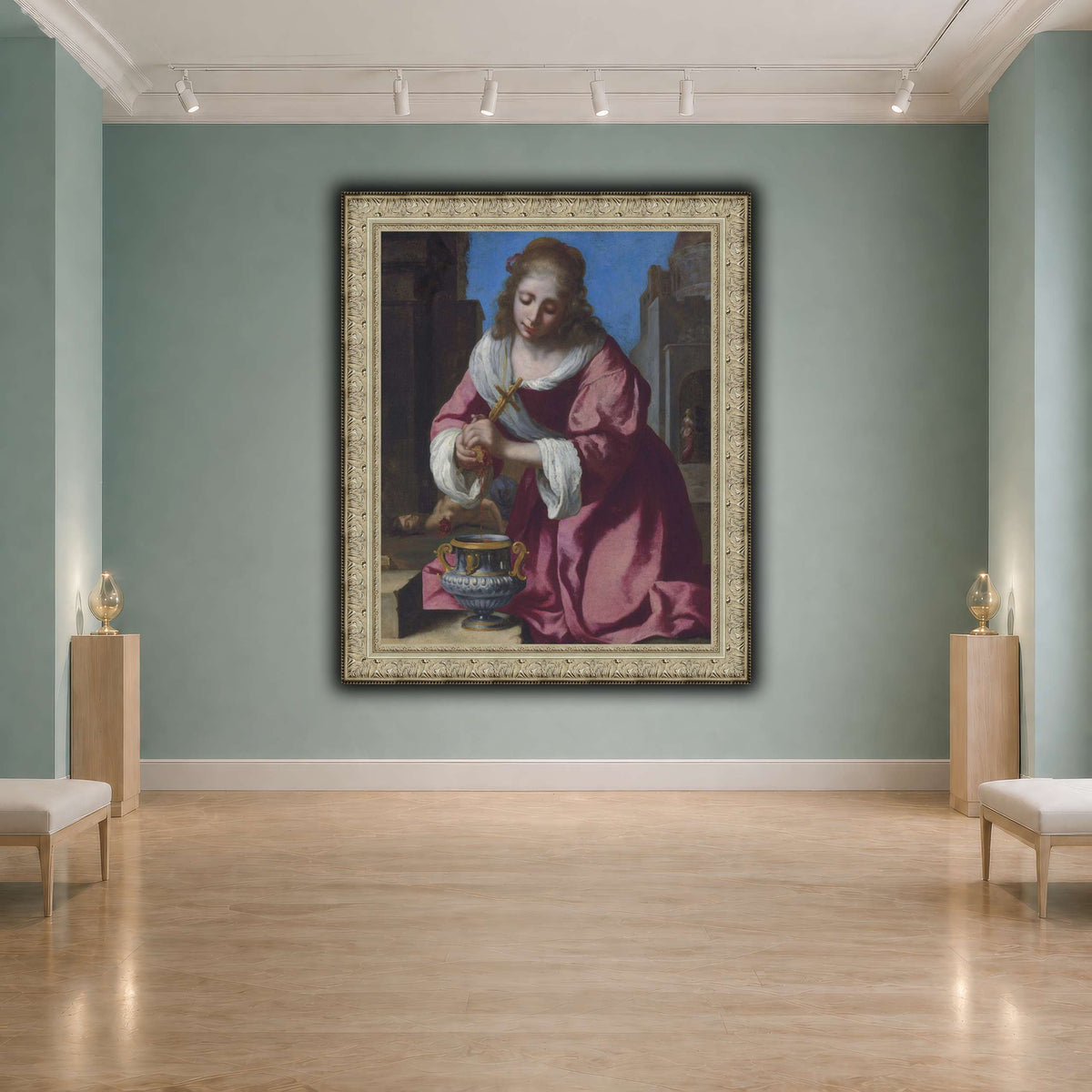SaintPraxedisJohannesVermeerPainting cool-agallery