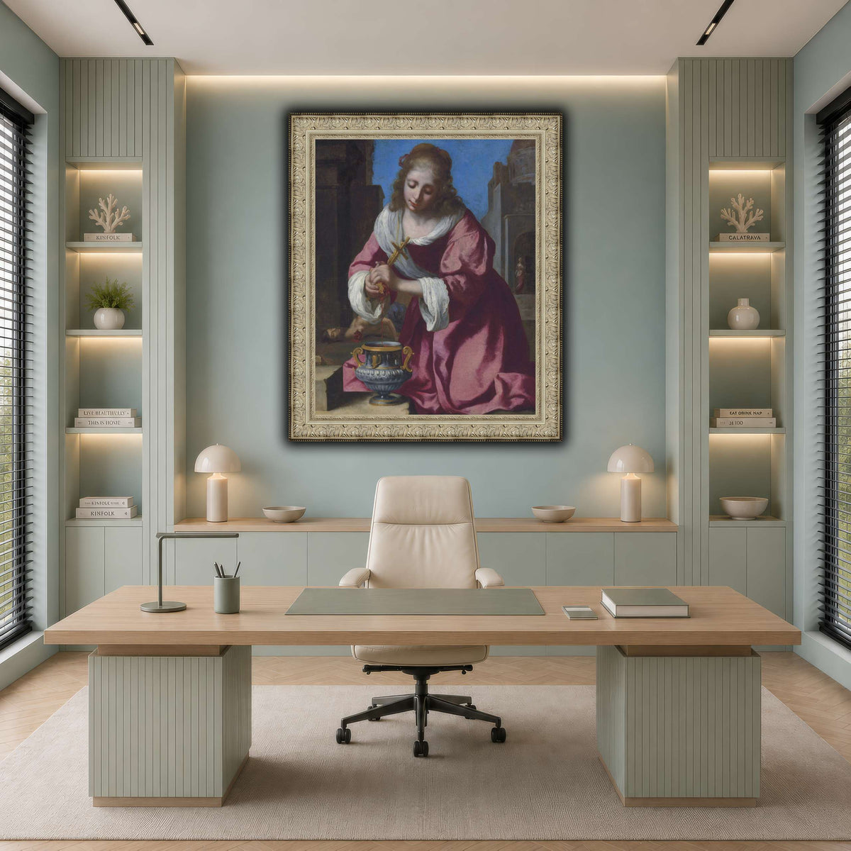 SaintPraxedisJohannesVermeerPainting cool-office