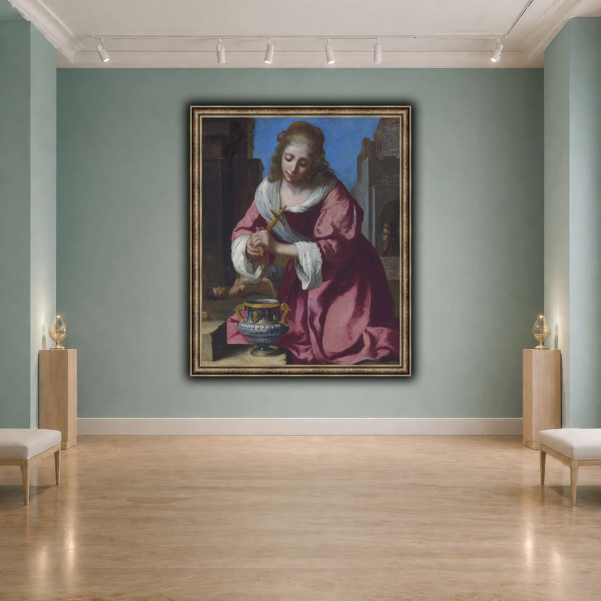 SaintPraxedisJohannesVermeerPainting cool-agallery
