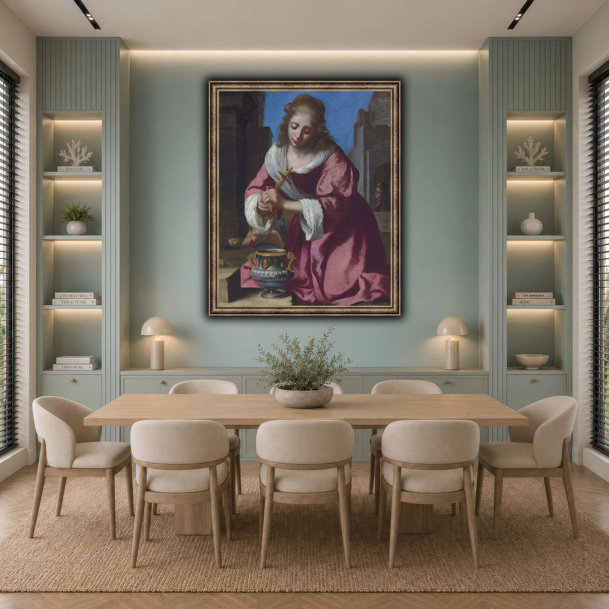 SaintPraxedisJohannesVermeerPainting cool-dining