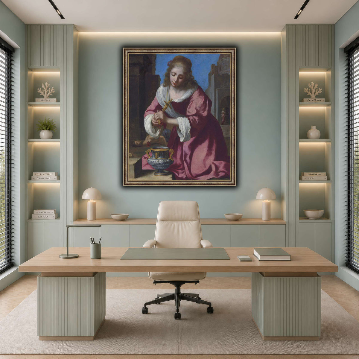 SaintPraxedisJohannesVermeerPainting cool-office