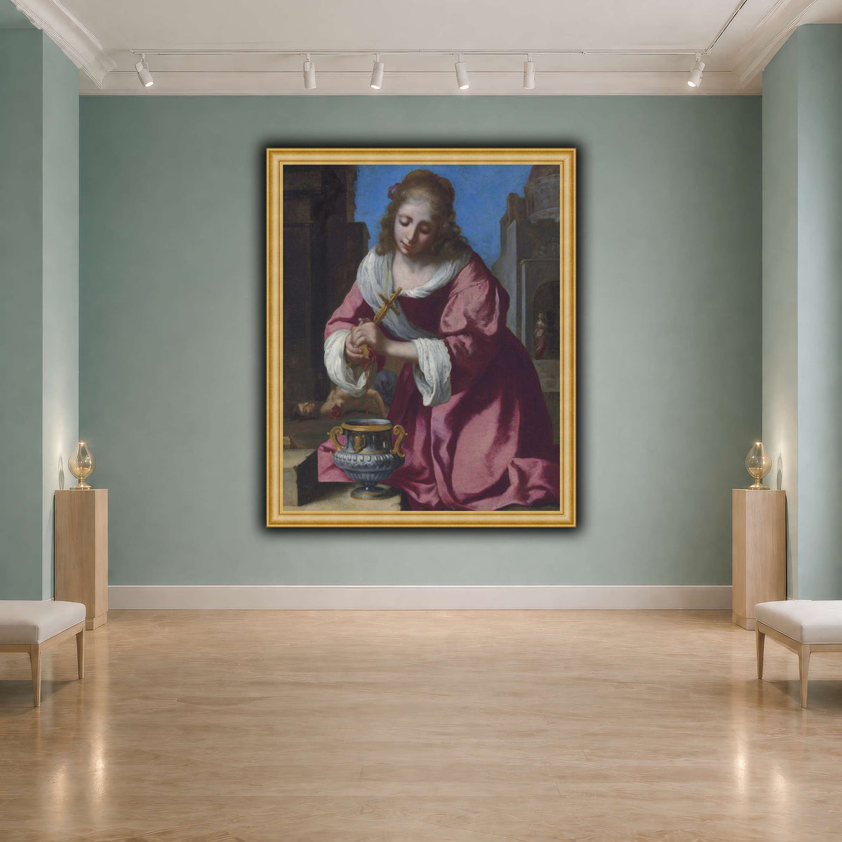 SaintPraxedisJohannesVermeerPainting cool-agallery