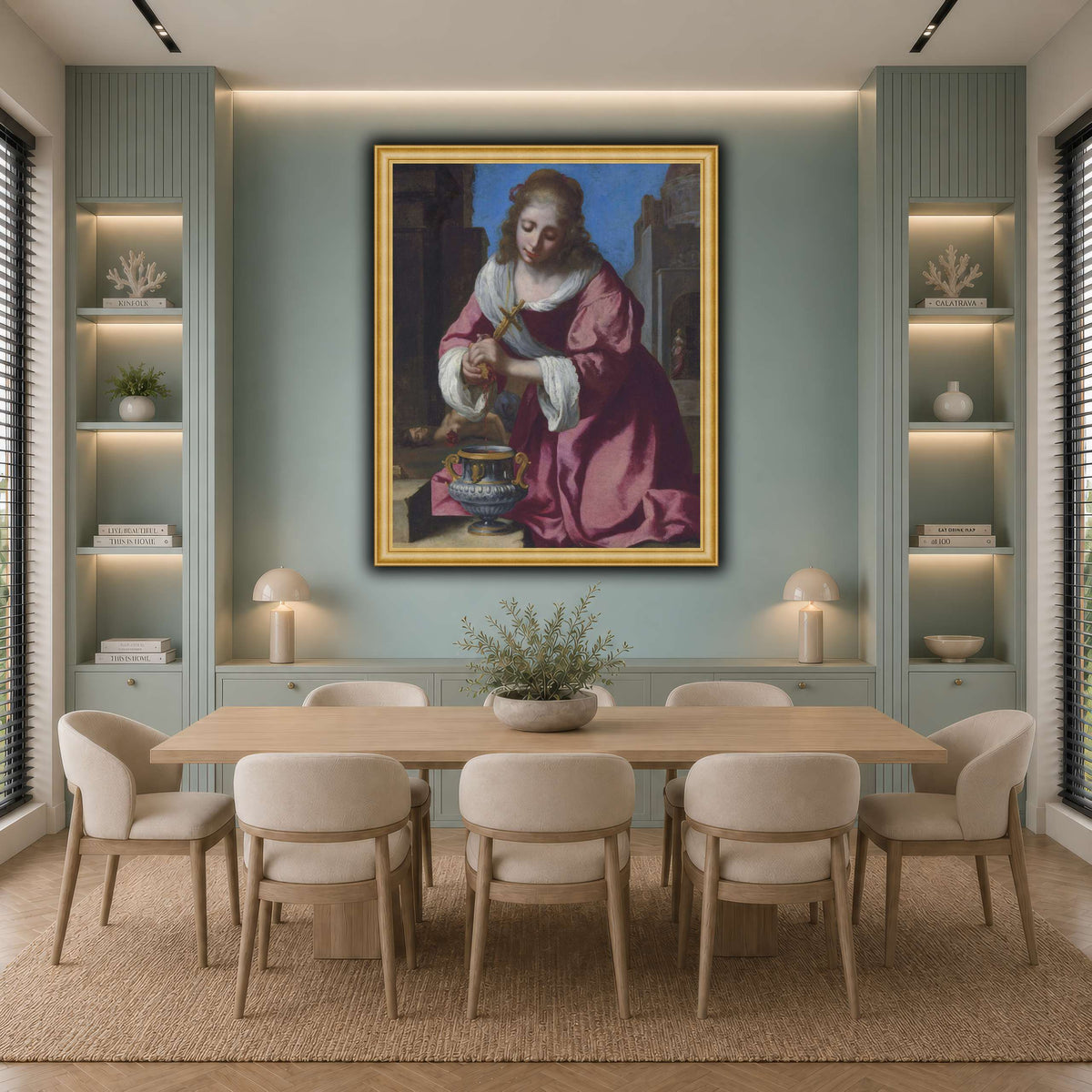 SaintPraxedisJohannesVermeerPainting cool-dining