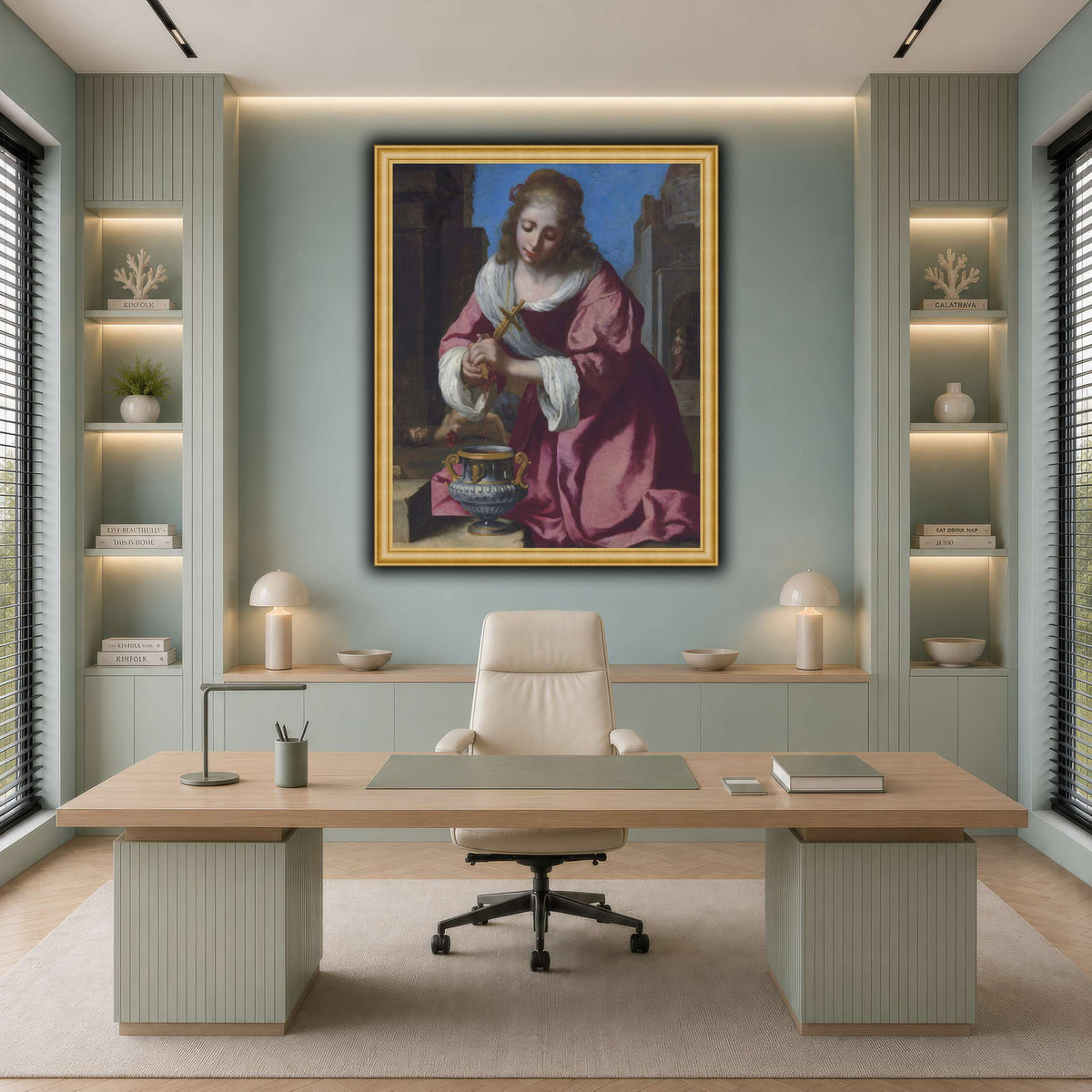 SaintPraxedisJohannesVermeerPainting cool-office