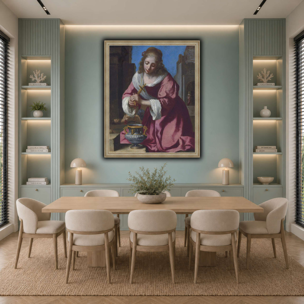SaintPraxedisJohannesVermeerPainting cool-dining