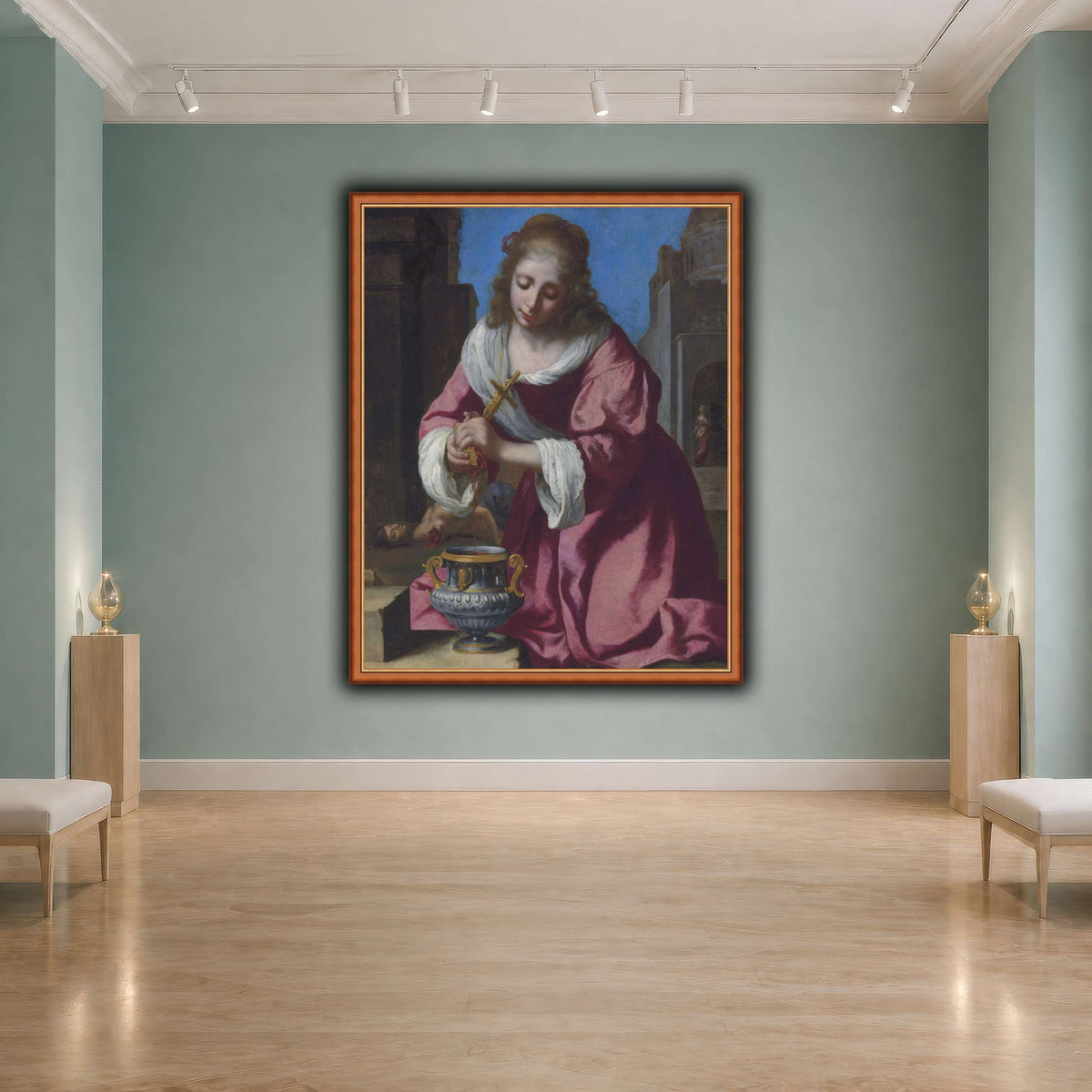 SaintPraxedisJohannesVermeerPainting cool-agallery