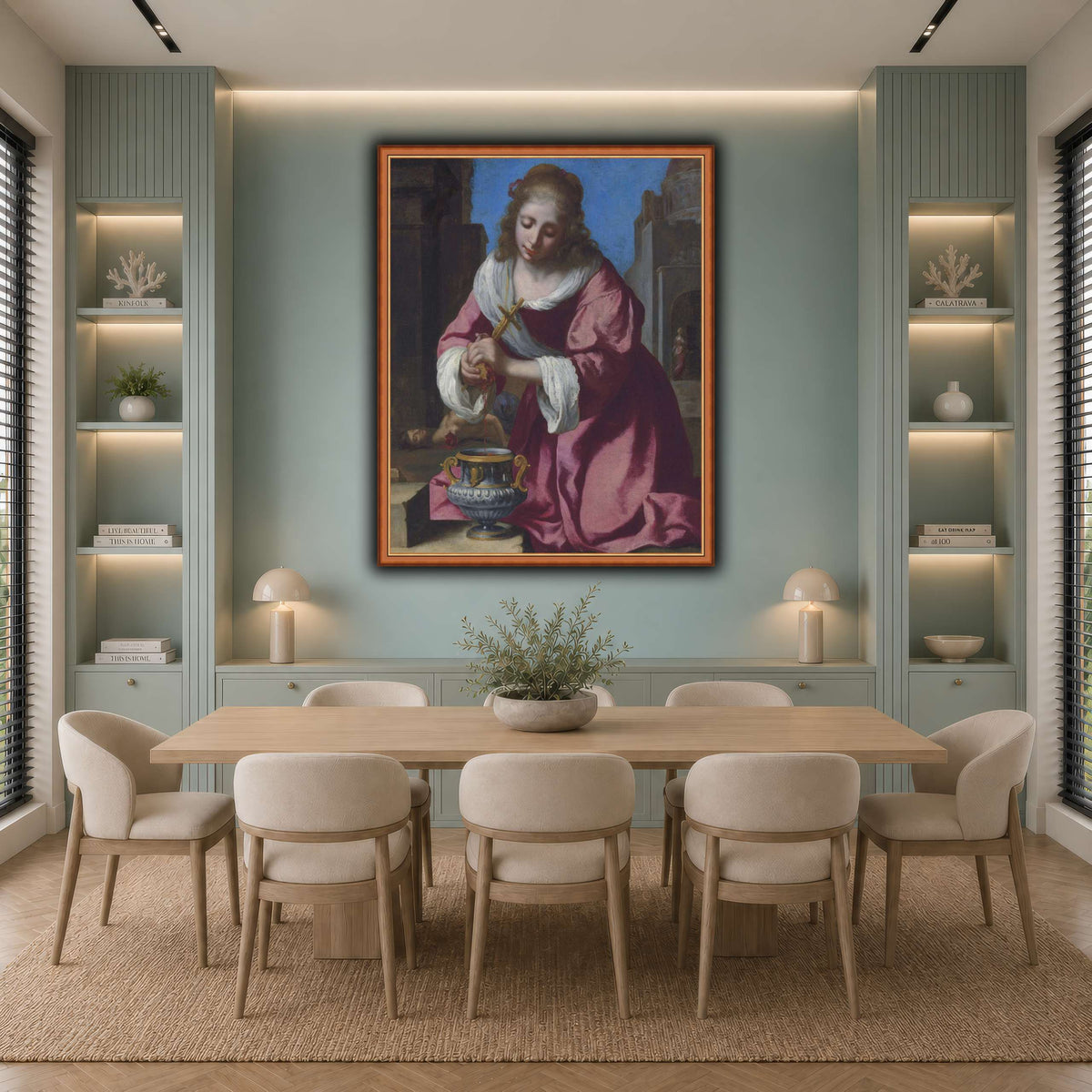 SaintPraxedisJohannesVermeerPainting cool-dining