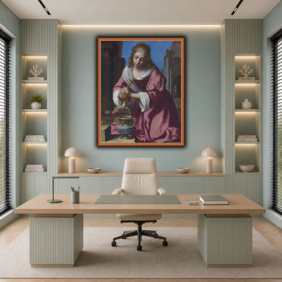 SaintPraxedisJohannesVermeerPainting cool-office