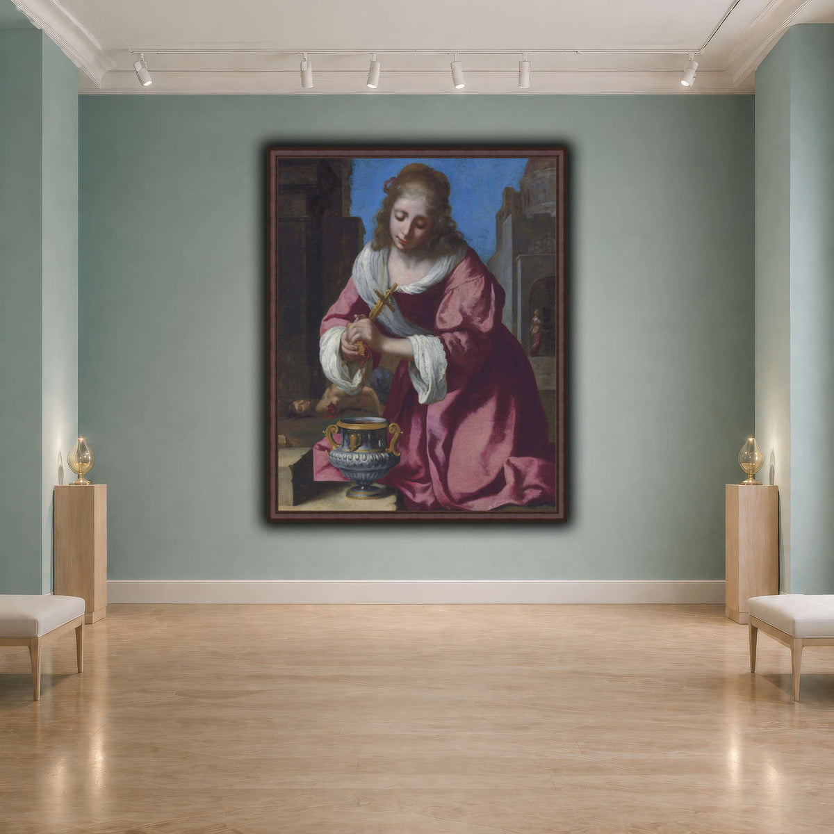 SaintPraxedisJohannesVermeerPainting cool-agallery