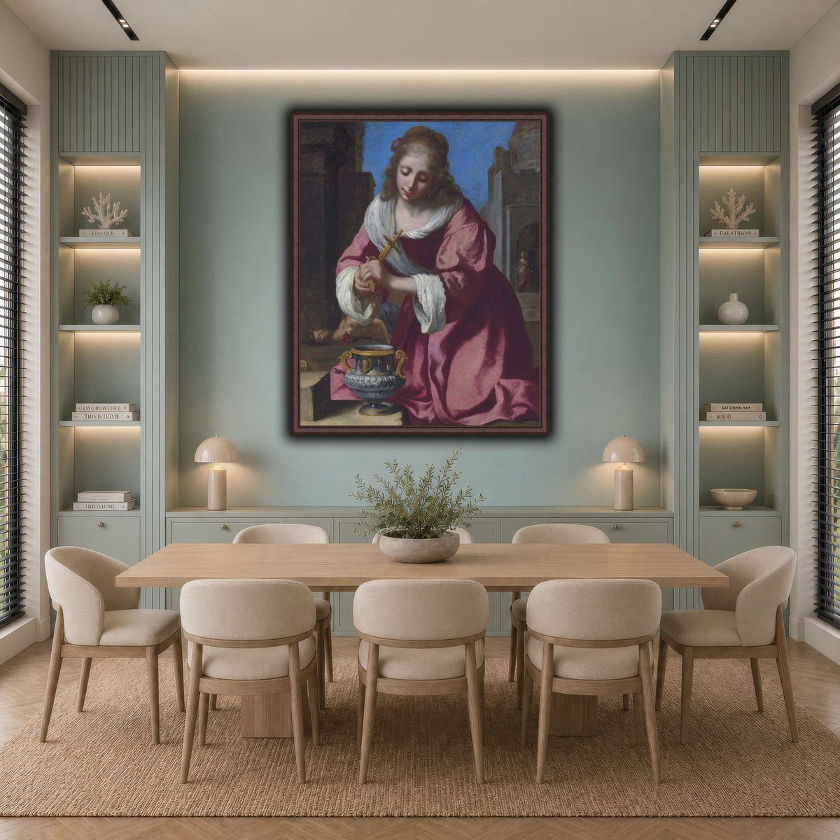 SaintPraxedisJohannesVermeerPainting cool-dining
