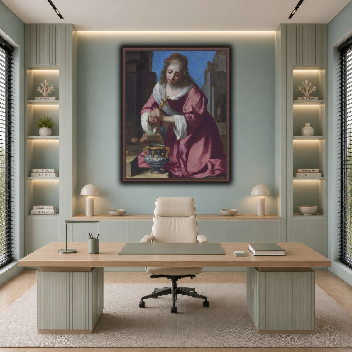 SaintPraxedisJohannesVermeerPainting cool-office