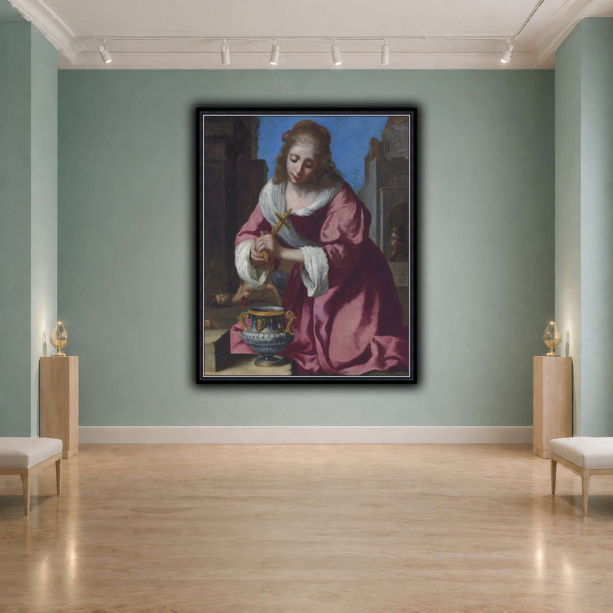SaintPraxedisJohannesVermeerPainting cool-agallery