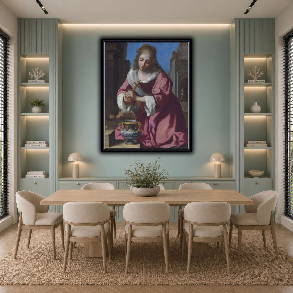 SaintPraxedisJohannesVermeerPainting cool-dining