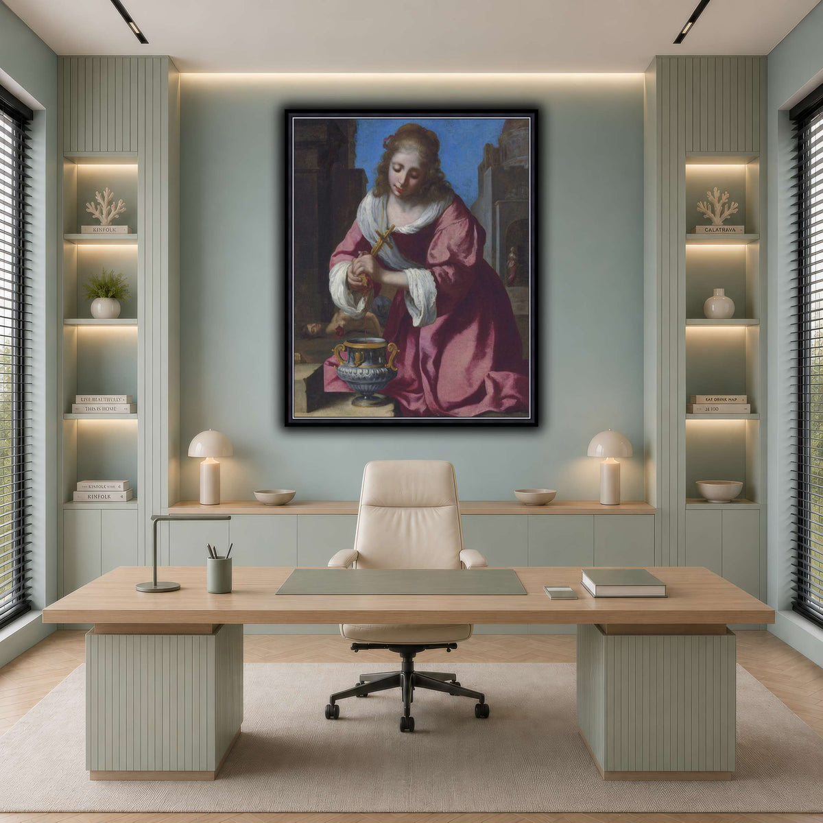 SaintPraxedisJohannesVermeerPainting cool-office
