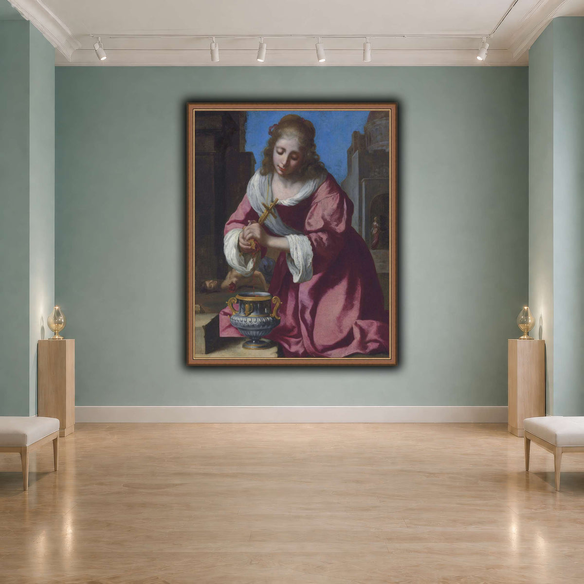 SaintPraxedisJohannesVermeerPainting cool-agallery