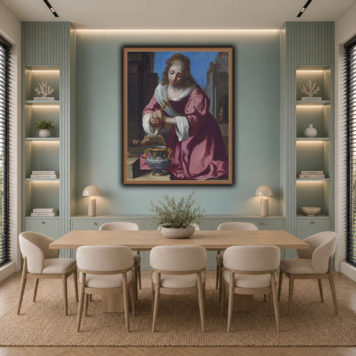 SaintPraxedisJohannesVermeerPainting cool-dining