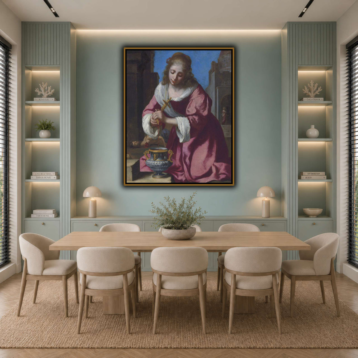 SaintPraxedisJohannesVermeerPainting cool-dining