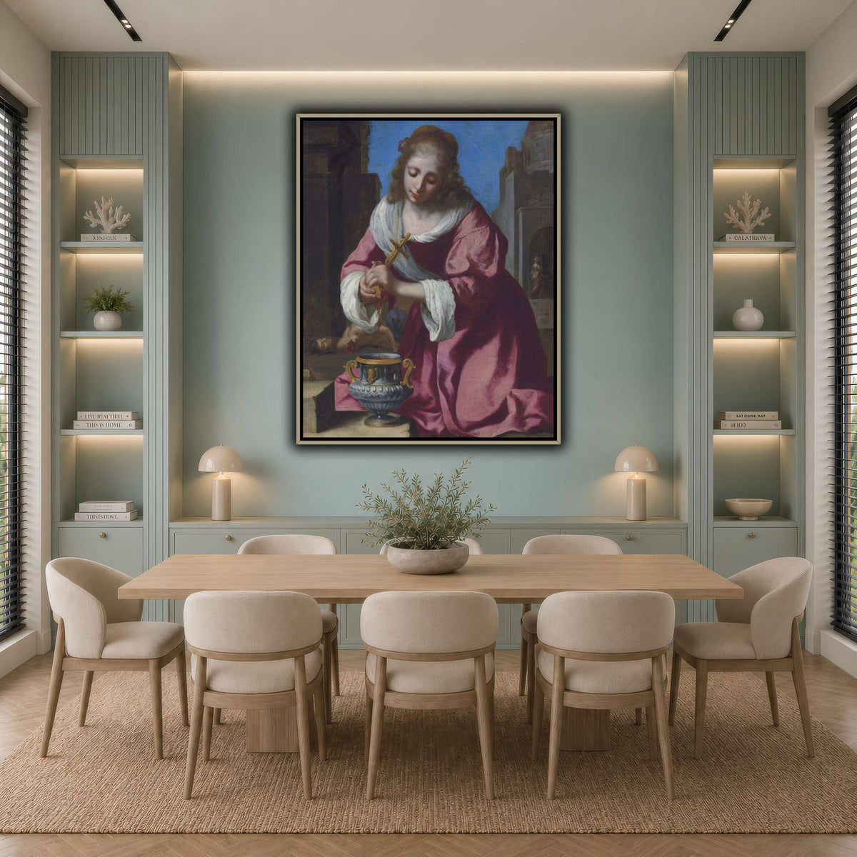 SaintPraxedisJohannesVermeerPainting cool-dining