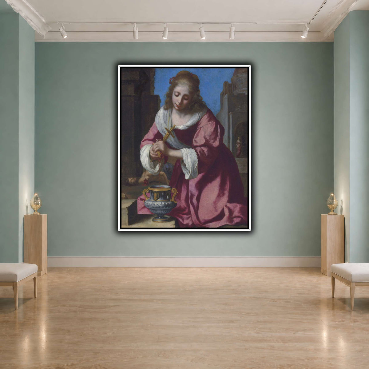 SaintPraxedisJohannesVermeerPainting cool-agallery