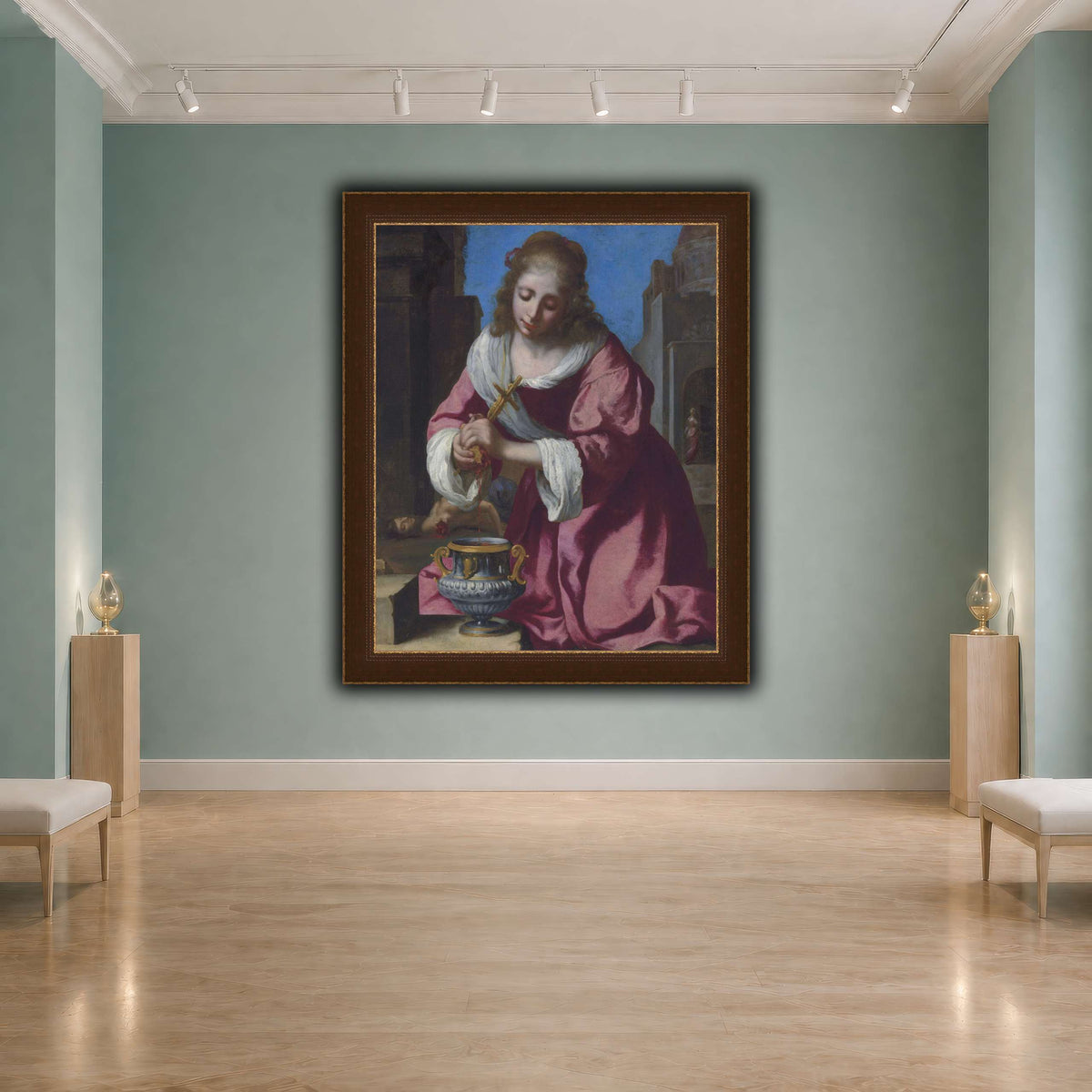 SaintPraxedisJohannesVermeerPainting cool-agallery