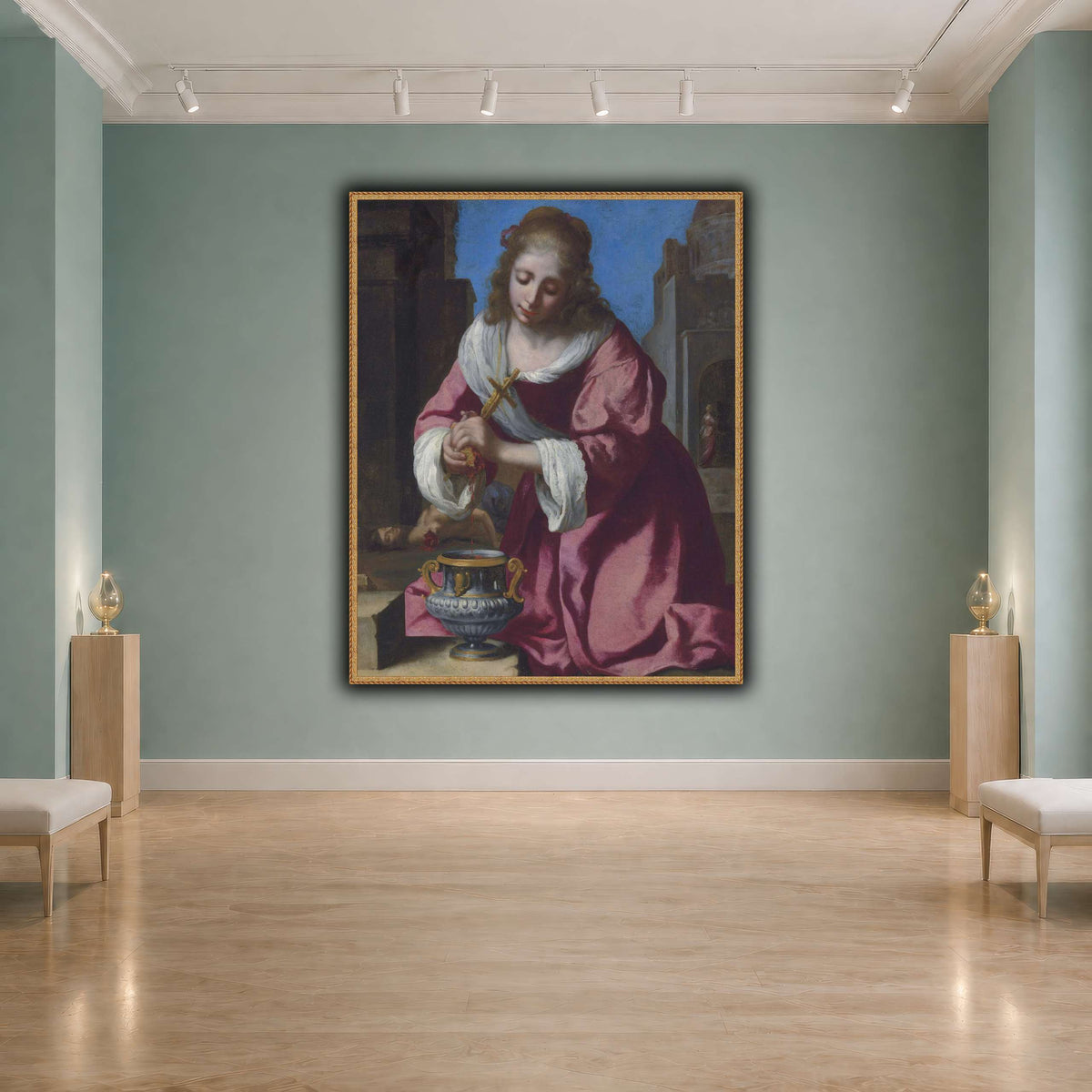 SaintPraxedisJohannesVermeerPainting cool-agallery