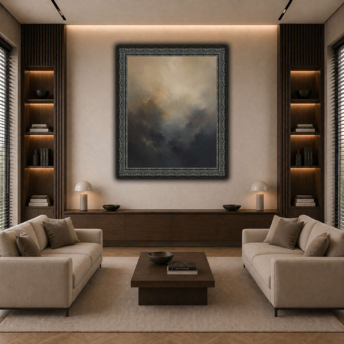 Soft Dusk dark neutral-living room