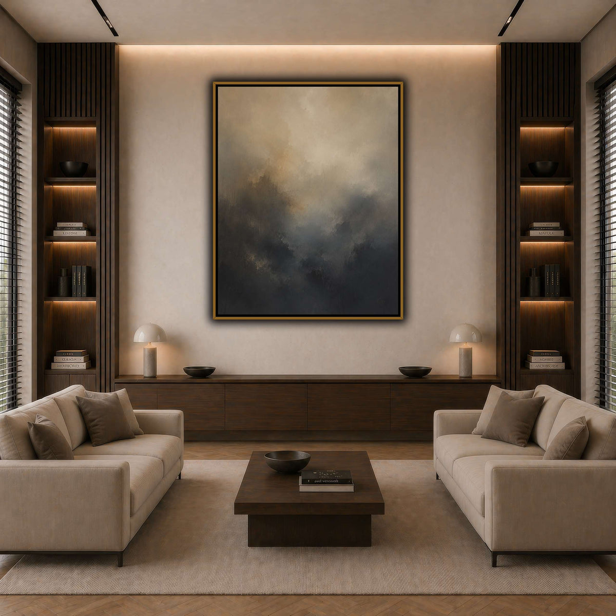 Soft Dusk dark neutral-living room