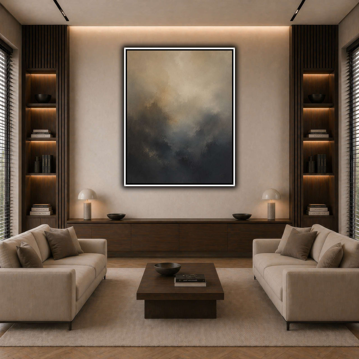 Soft Dusk dark neutral-living room