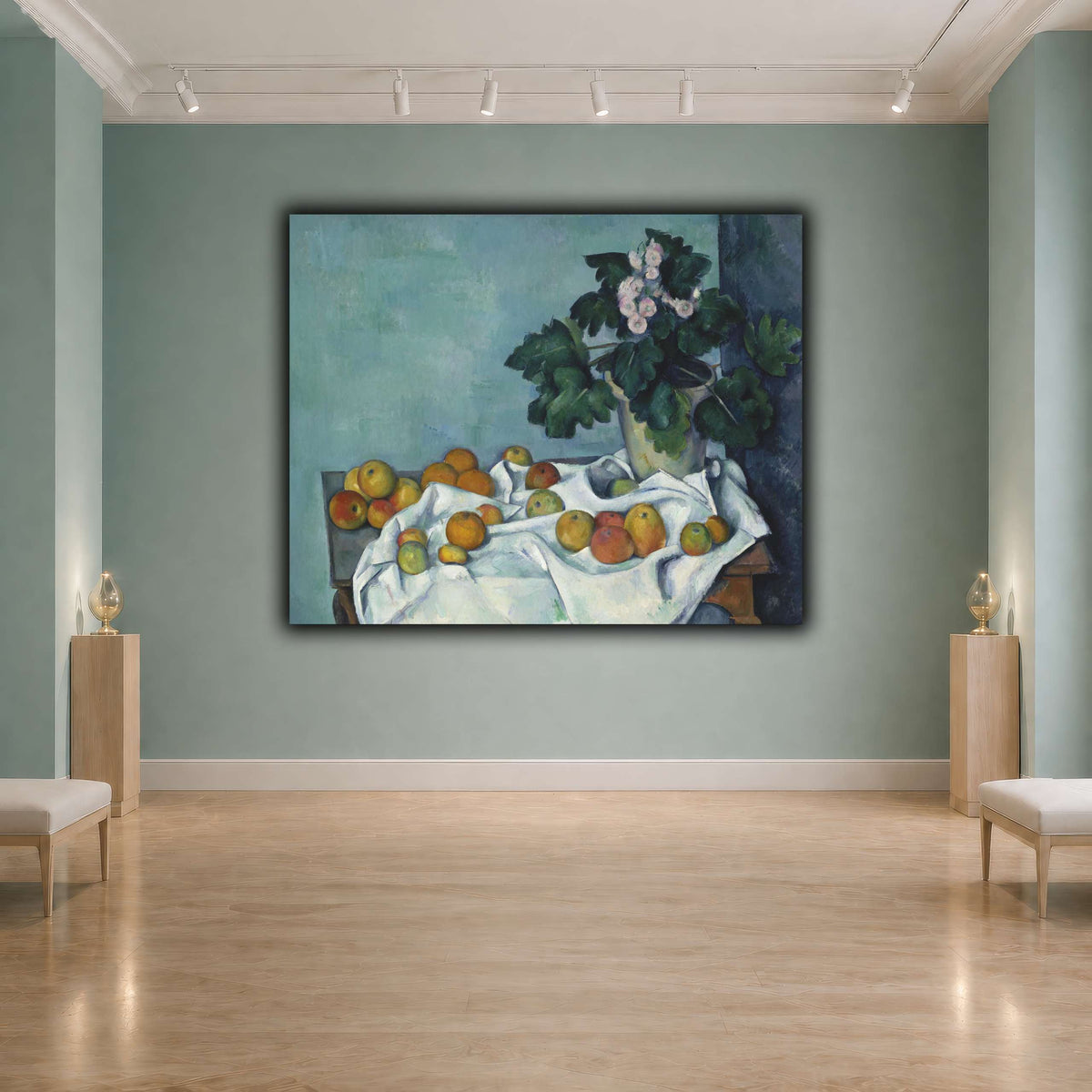 Still_Life_with_Apples_and_a_Pot_of_Primroses_Paul_Cezanne cool-agallery