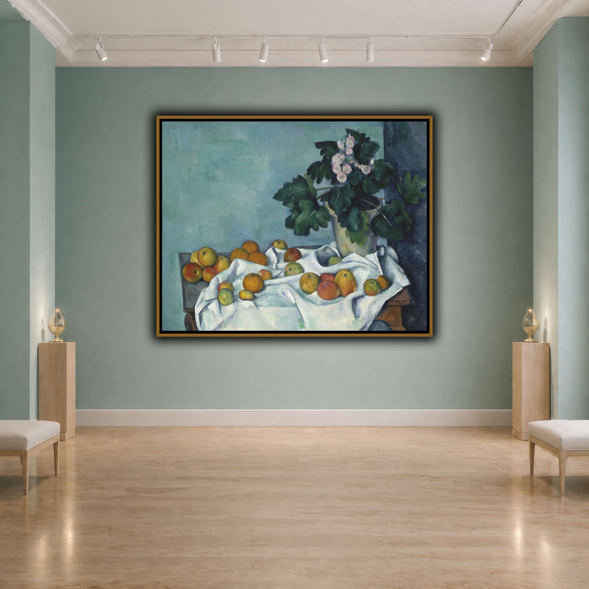 Still_Life_with_Apples_and_a_Pot_of_Primroses_Paul_Cezanne cool-agallery