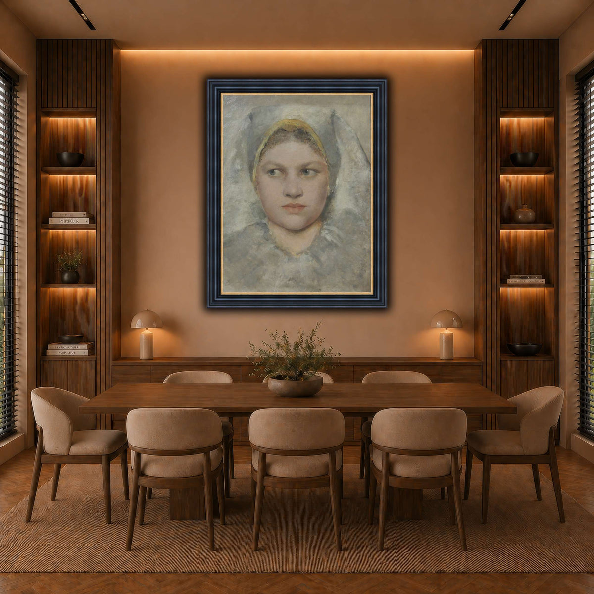 Studienkopf_einer_Hannakin warm-dining room
