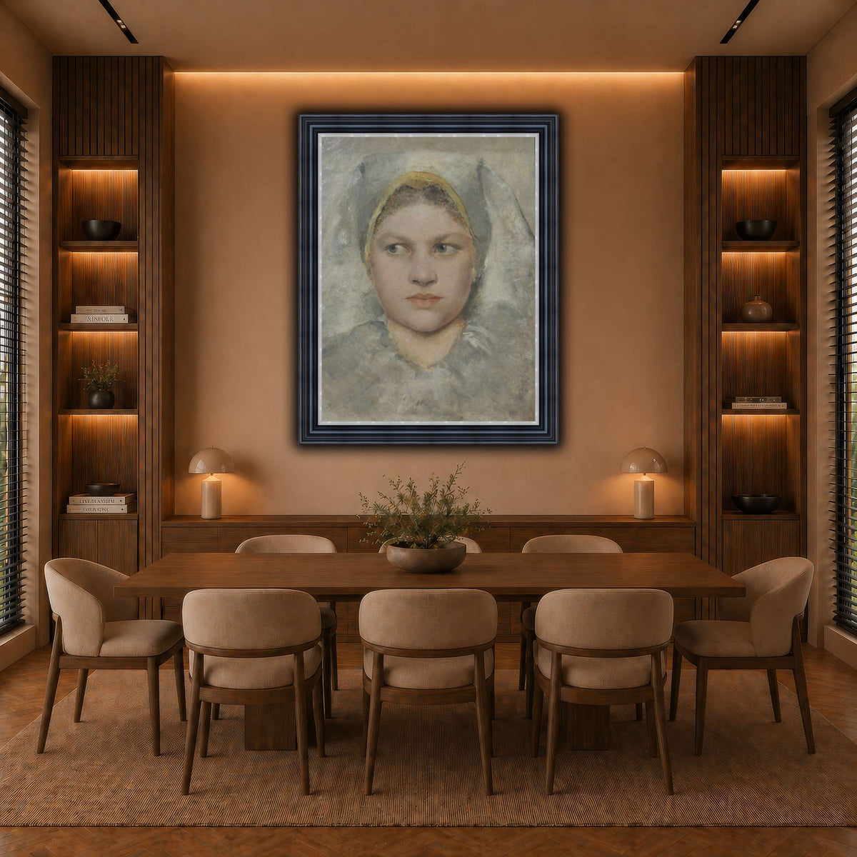 Studienkopf_einer_Hannakin warm-dining room