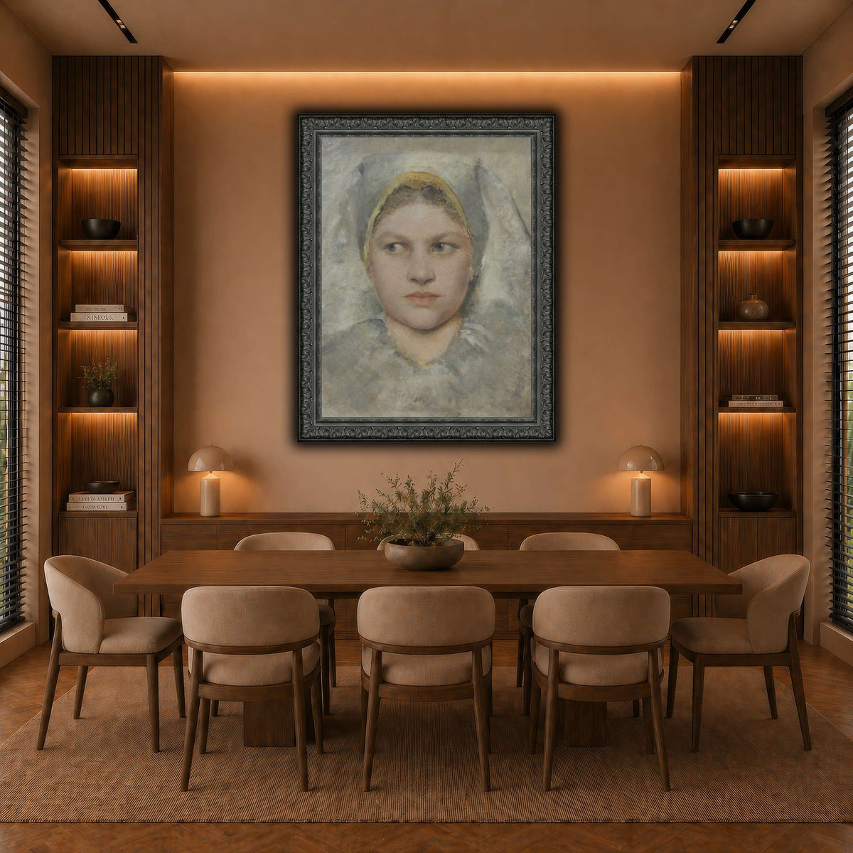 Studienkopf_einer_Hannakin warm-dining room