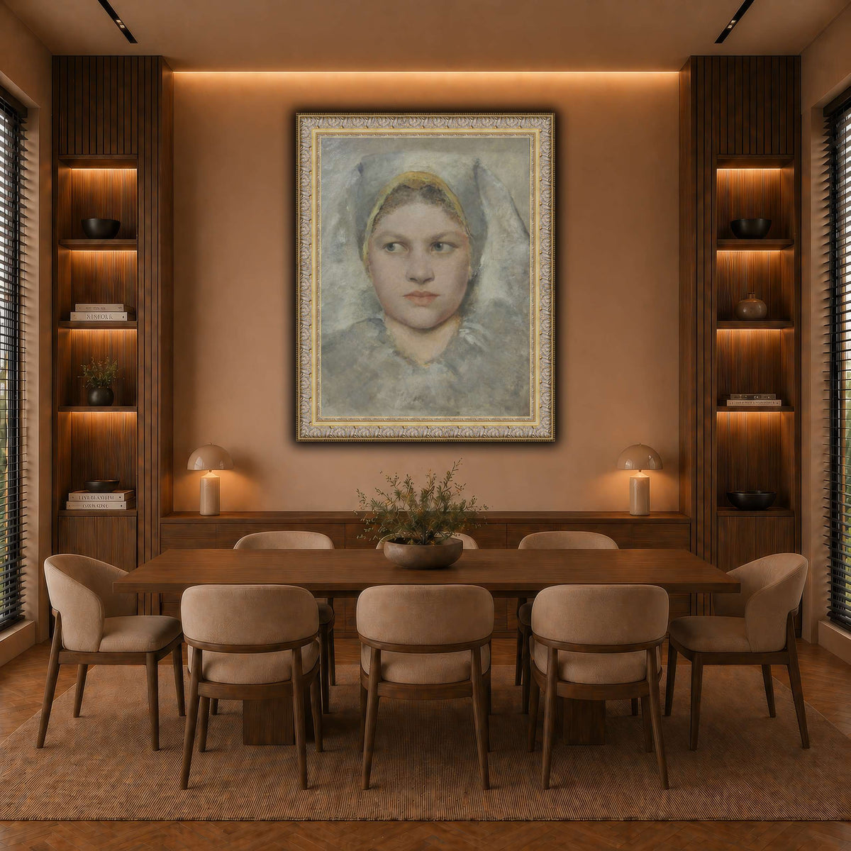 Studienkopf_einer_Hannakin warm-dining room