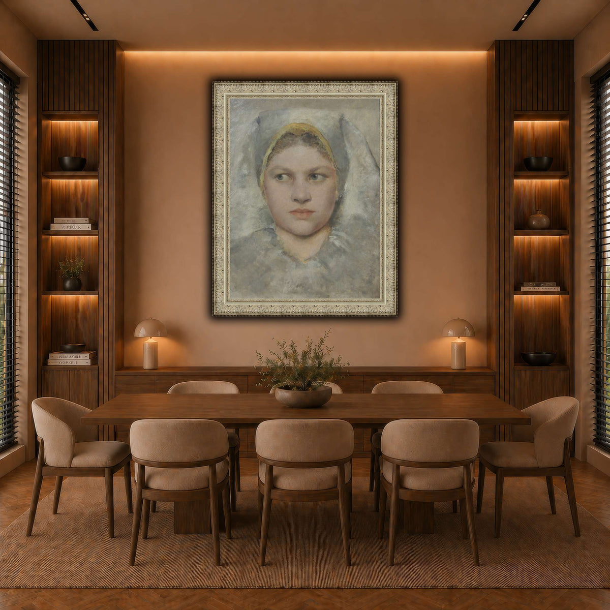 Studienkopf_einer_Hannakin warm-dining room
