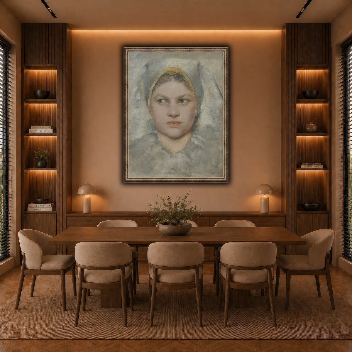 Studienkopf_einer_Hannakin warm-dining room