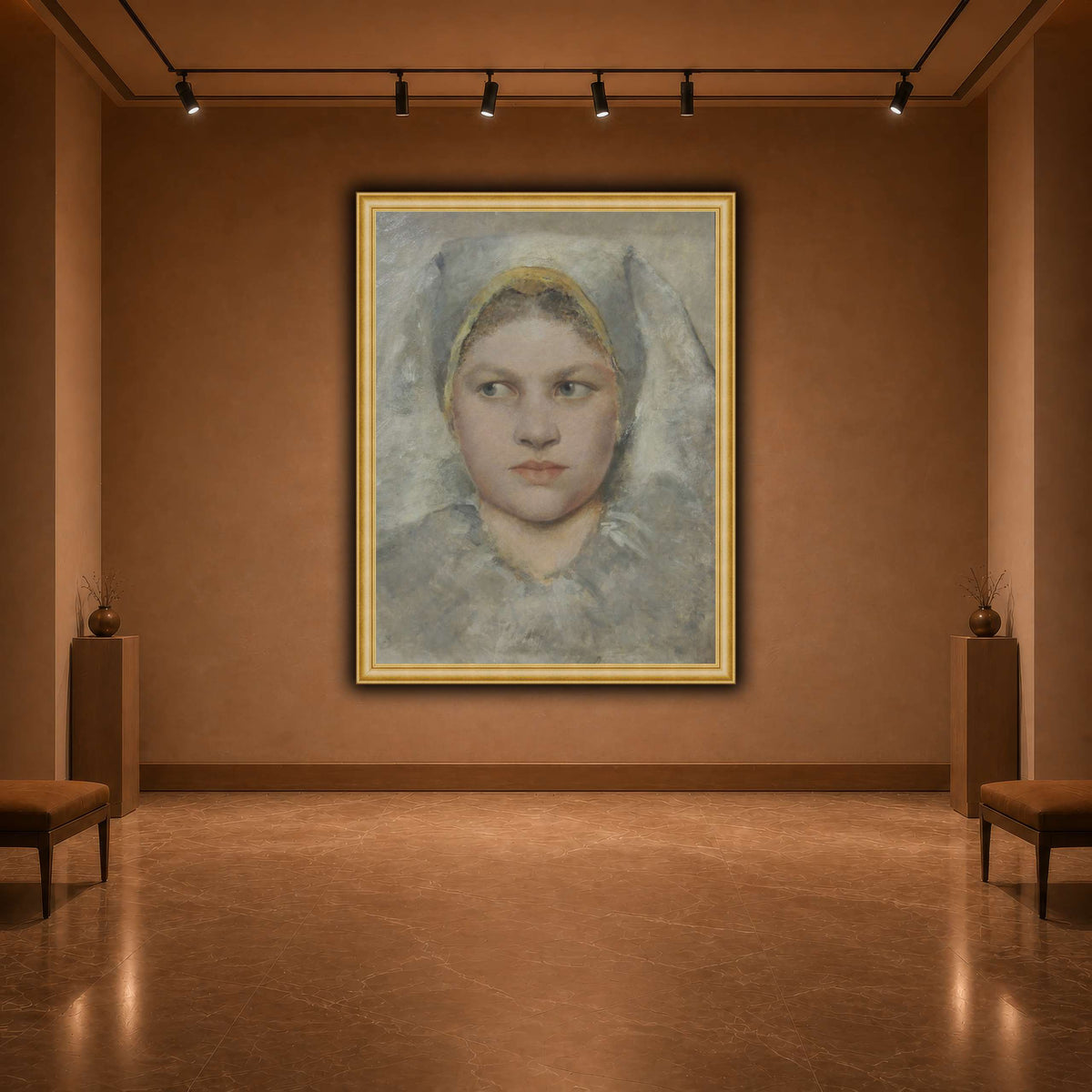 Studienkopf_einer_Hannakin warm-agallery