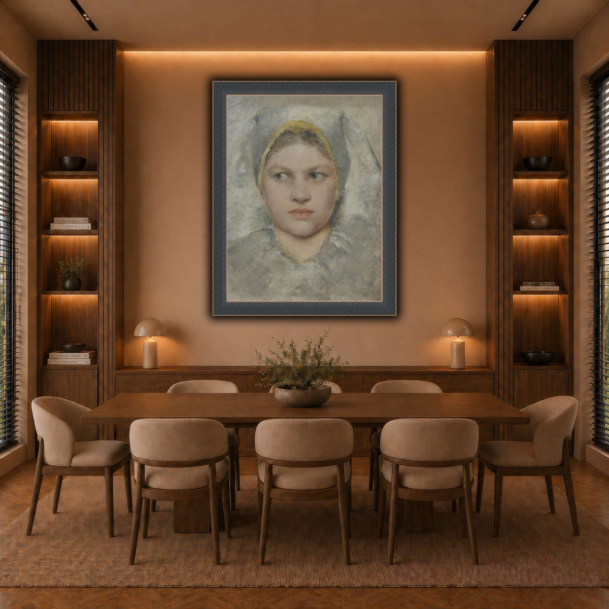 Studienkopf_einer_Hannakin warm-dining room