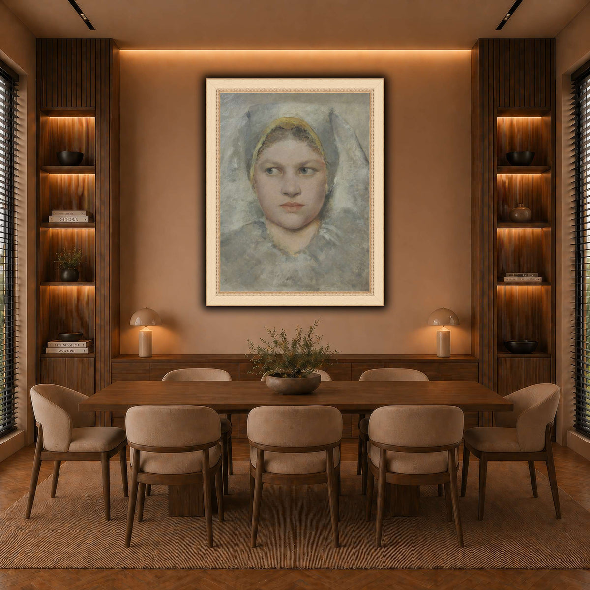 Studienkopf_einer_Hannakin warm-dining room