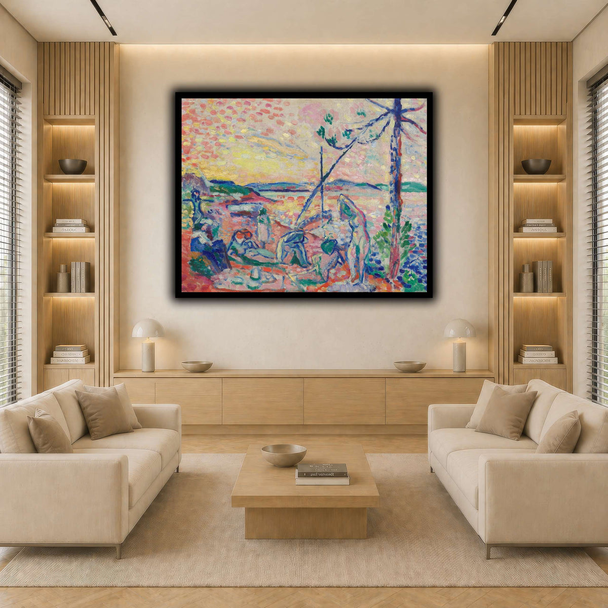 Study_for__Luxe,_calme_Henri_Matisse light neutral-living room