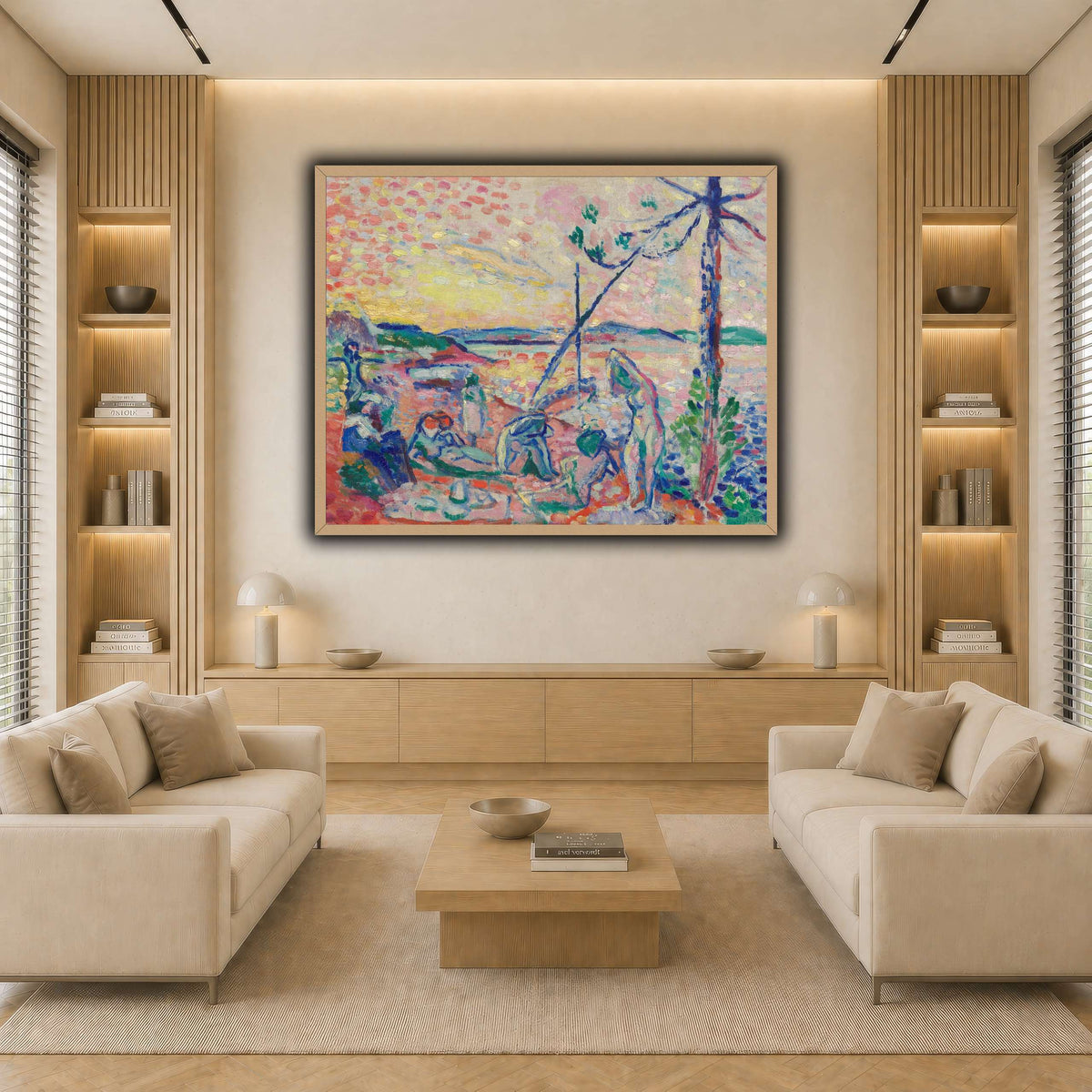 Study_for__Luxe,_calme_Henri_Matisse light neutral-living room