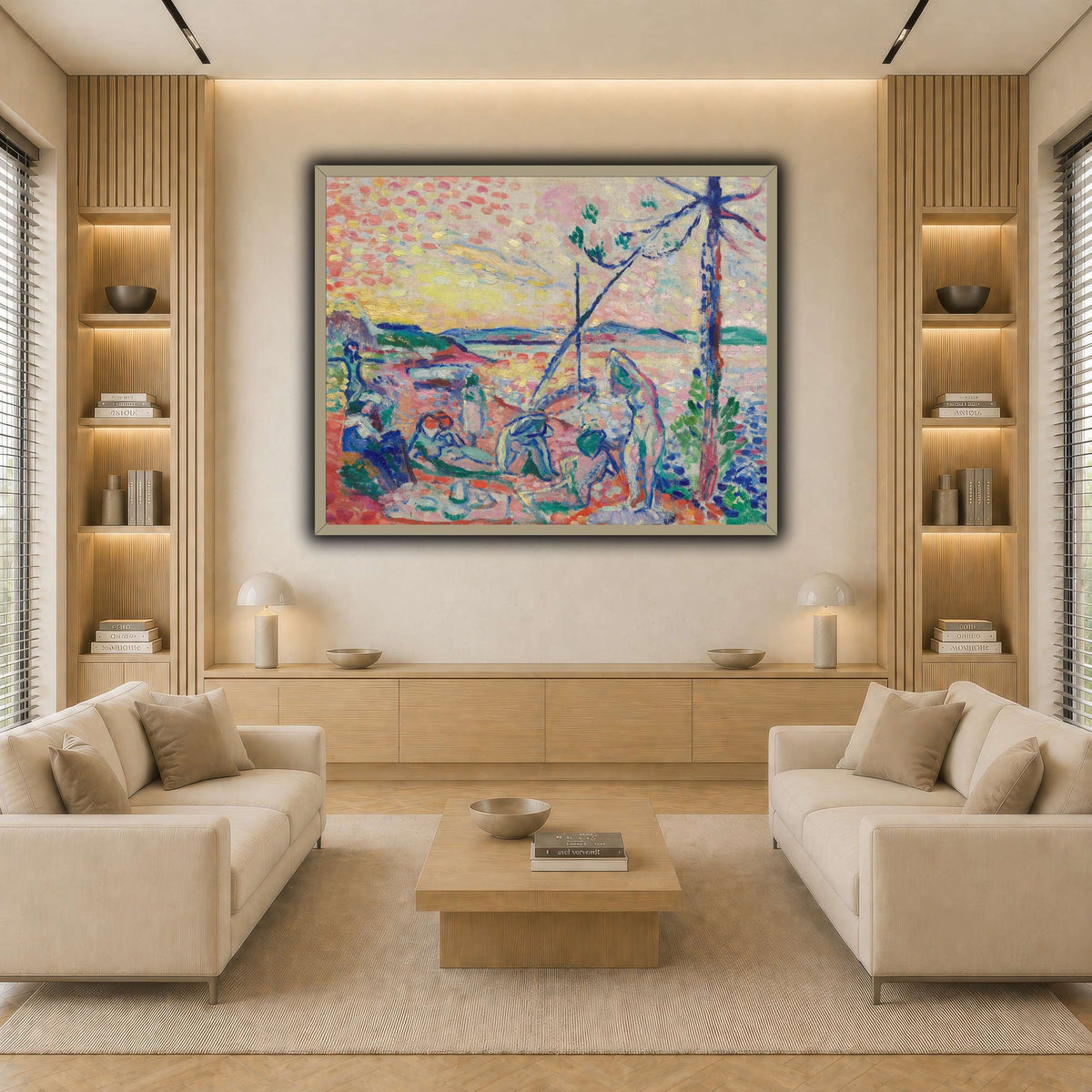 Study_for__Luxe,_calme_Henri_Matisse light neutral-living room