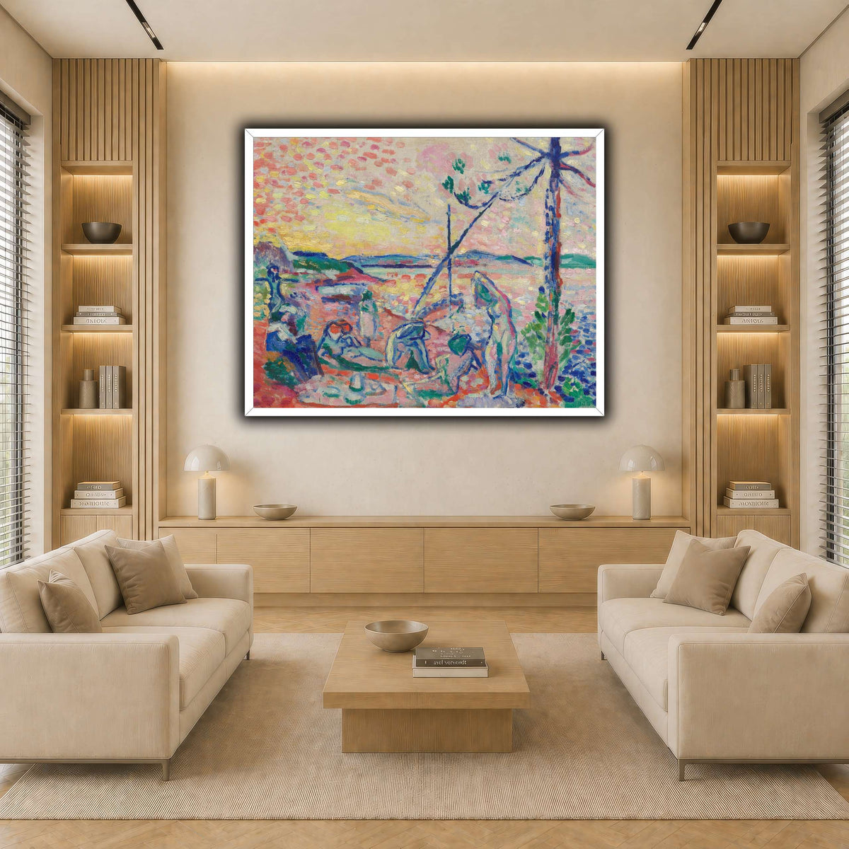 Study_for__Luxe,_calme_Henri_Matisse light neutral-living room