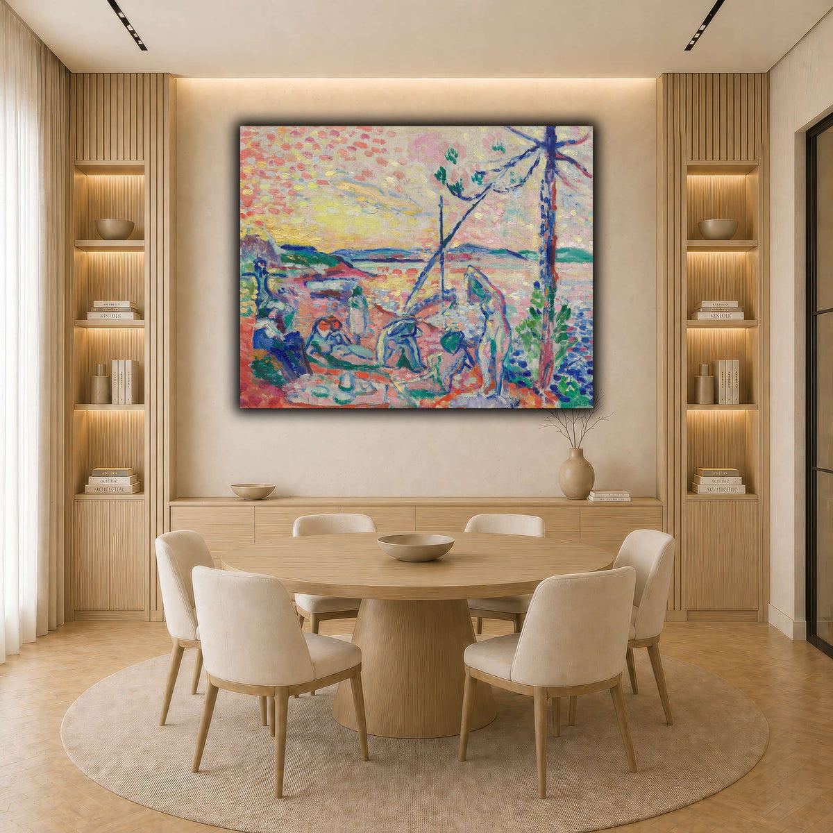 Study_for__Luxe,_calme_Henri_Matisse light neutral-dining room